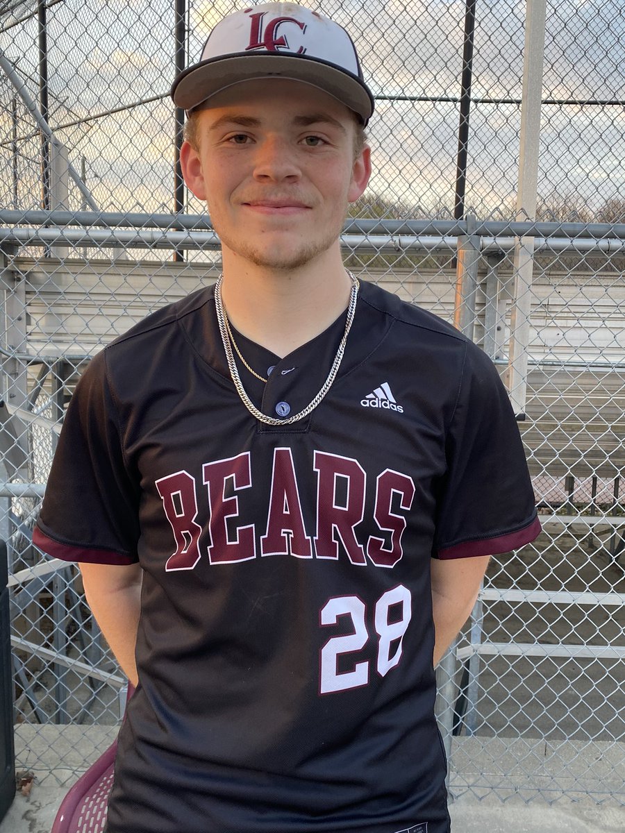 Congratulations to Junior Charlie Hawk on an outstanding performance against Pike this evening in the Bears home opener! 5 innings pitched 10 strikeouts No hitter 2-2 Home run Double 3 RBIs Way to go Charlie! @ltgoodnews @KyleNeddenriep @LCHSBAC @LCHSBears