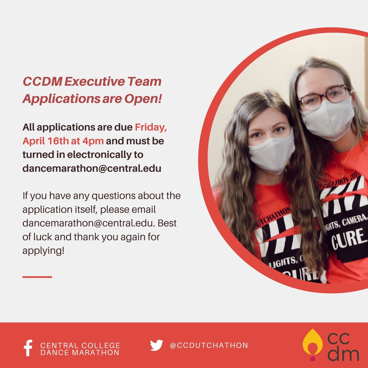 CCDutchathon's tweet image. Join our Executive Team!! You can fill out the application by click this link or find it in the Crier. 

docs.google.com/document/d/1wl…