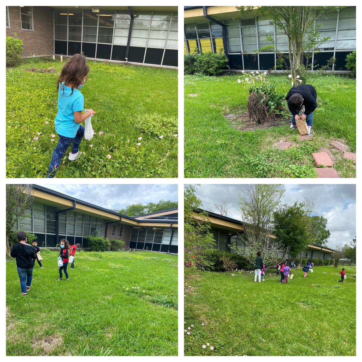 Impromptu Egg 🥚 Hunt for our Kinder Classes. Better late than never. The kids enjoyed it. @IsaacsES_HISD #StudentsFirst #theisaacsway