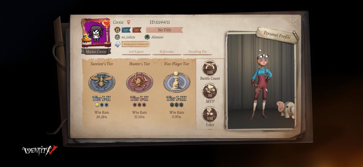 3Tail's tweet photo. I'm playing Identity V. Fancy a game? https://t.co/g5W3Nn8JNd