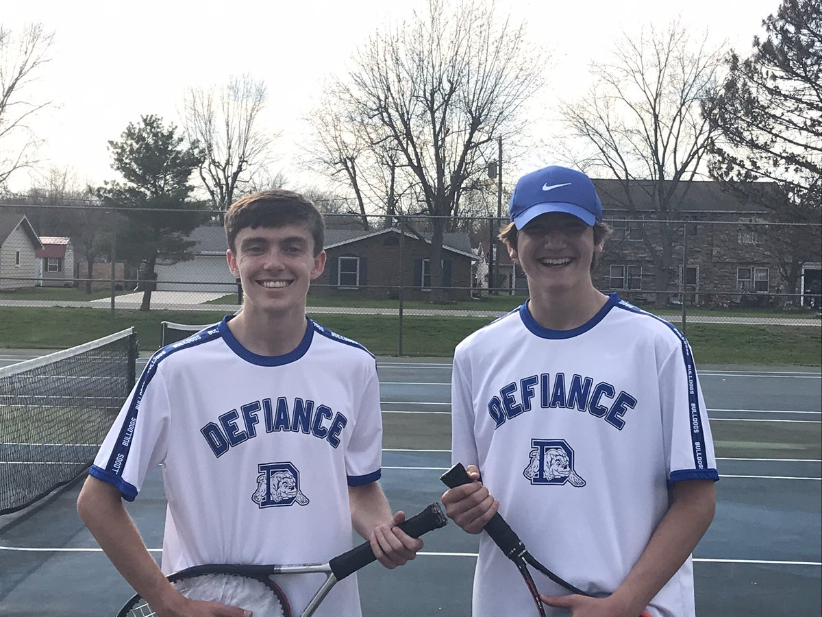 DefiBT's tweet image. DHS Boys Tennis is now 2-0 with a 4-1 victory over Wapak on 4/6/21. 1S = Damion Martinez, 3S = Aidan Brenner, 1D = Andrew Frederick/Carter Campbell, 2D = Nathan Blunt/Riley Nadler.