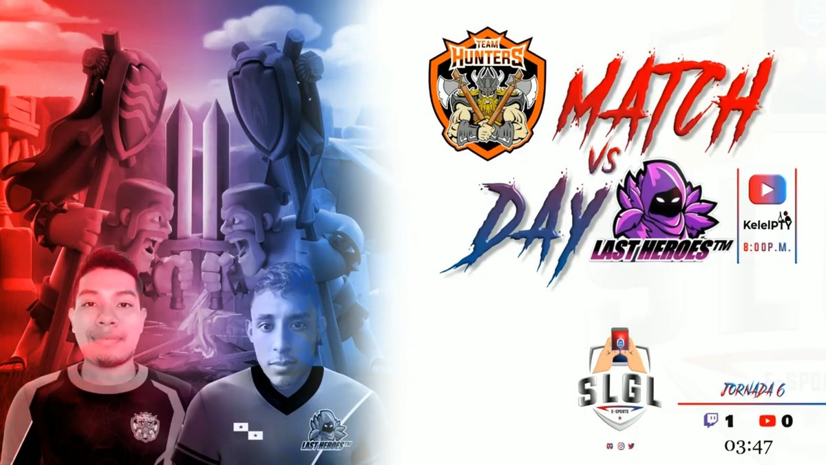 <a href="/SLGL_PA/">Sin Lag Gamers League</a>

<a href="/TeamhuntersPTY/">Team Hunters</a> 🆚 <a href="/Lastheroes4/">Last heroes</a>

#GoHunters🔥 #SinLagGamersLeague 🏆
