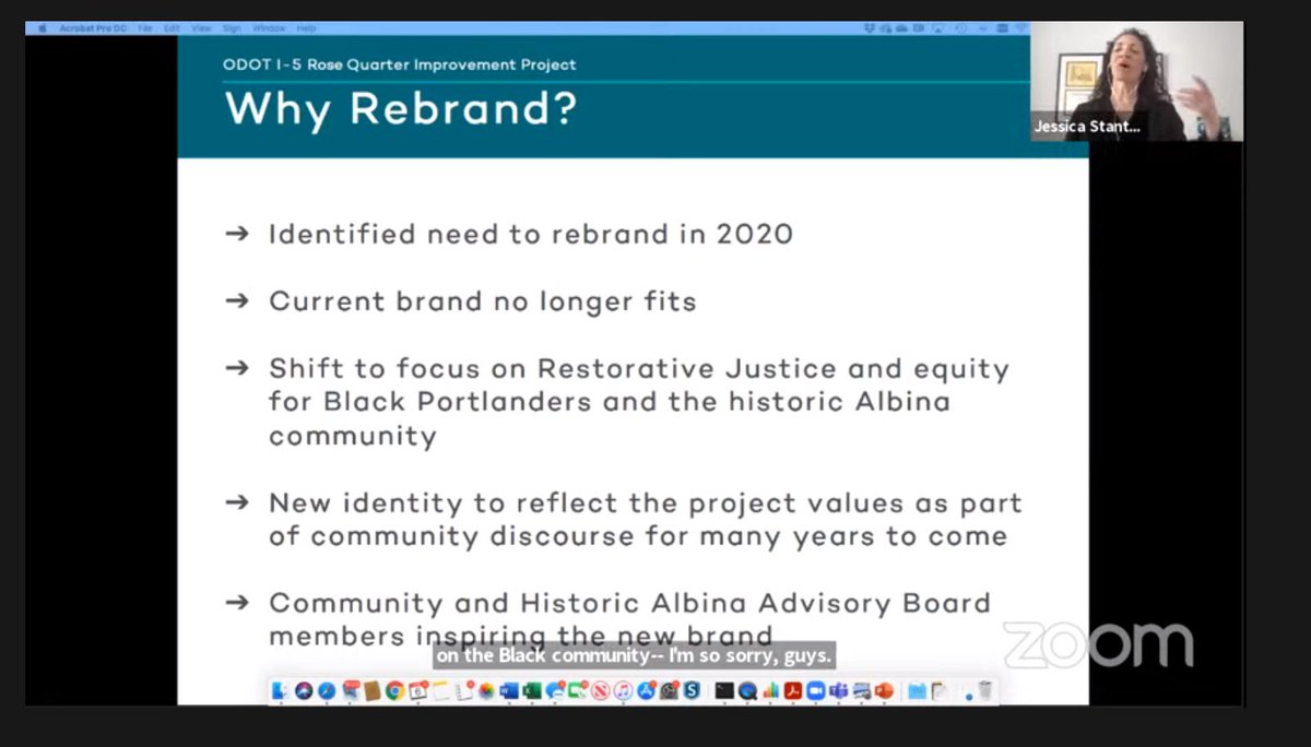ODOT is tired of us making fun of the project so they are ~rebranding~.They aren't changing the project, just to be clear. Just renaming it.That's true restorative justice the  @OregonDOT way - changing your words to be more woke but not changing your actions