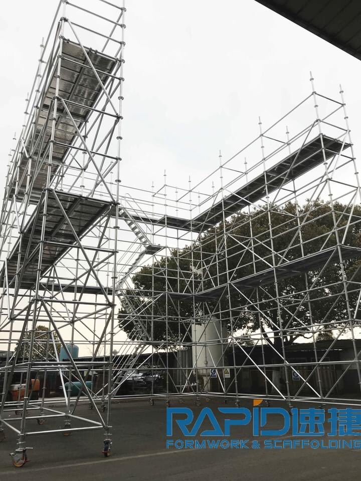 SarahFly11's tweet photo. From #3ddesign in #caddrawings  to real erection.

48.3 All #Aluminum Modular scaffolding system mobile tower
ESP. Customized for airport maintenance project
#rapidscaffolding

Well fit for steel ringlock  #scaffolding   #andamio #échafaudage #andaimes  #impalcaturay #stillas https://t.co/TnWG7FHGx1
