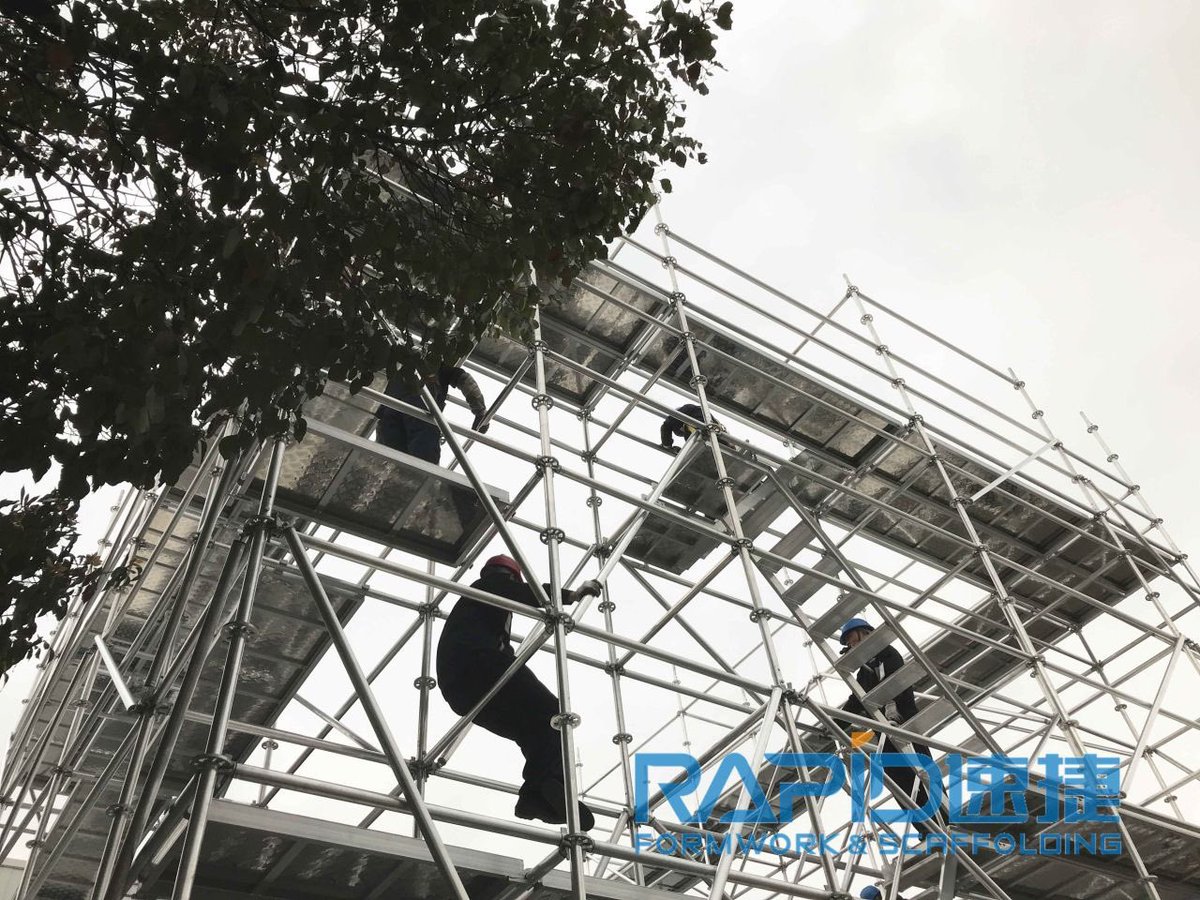 SarahFly11's tweet photo. 48.3 All #Aluminum Modular scaffolding system mobile tower #rapidscaffolding
- Well fit for our steel 48.3 ringlock system
- Loading tested allowed max capacity for each leg
2tons for bay height 1.5m- broken at 5tons;
1ton for bay height 2m
- Load Class III tested by SGS https://t.co/SXoo2hw93X