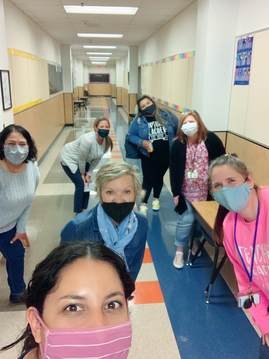 GaribayJen's tweet image. Finally all together in person for a team picture! End of year countdown! Let’s finish strong! #4thgradeteam