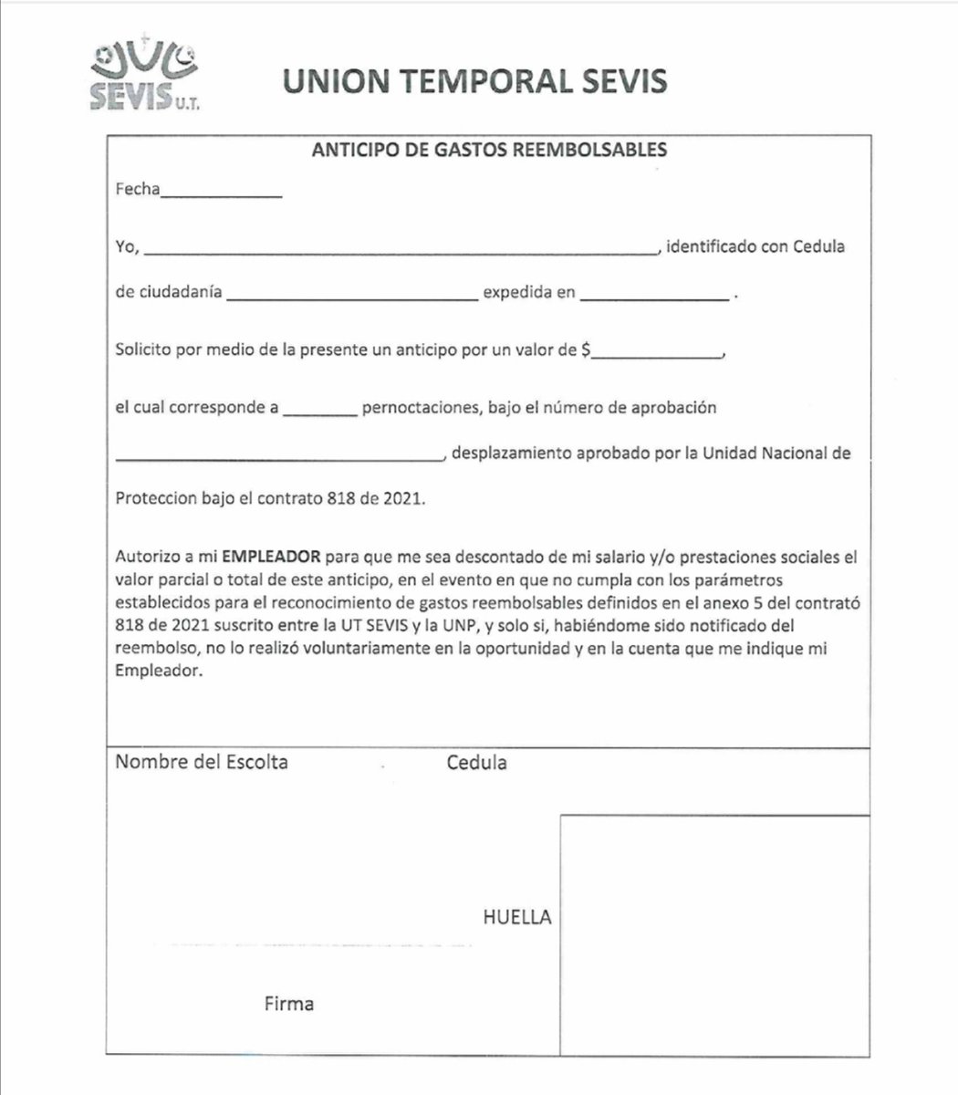 Ahora lo que faltaba dr <a href="/AlfonsoCampoM/">ALFONSO CAMPO MARTÍNEZ.</a> UT sevis implementa formato de descuento como las otras ut, imposible de creer desde que no pagan por anticipado <a href="/MintrabajoCol/">MinTrabajo</a> <a href="/SINPROSEGN/">SINPROSEG NACIONAL</a>