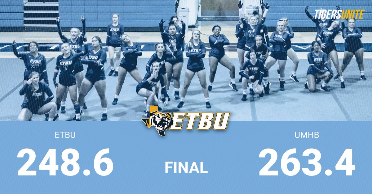 #ETBUMeetDay
FINAL
🐯248.625
⚔️263.440

↪️ Most Points in Program History for a Meet

#TexasTigers | #TigersUnite