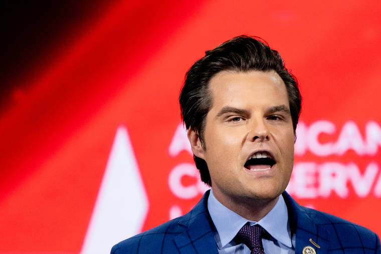 Matt Gaetz, loyal for years to Donald Trump, is said to have sought a blanket pardon