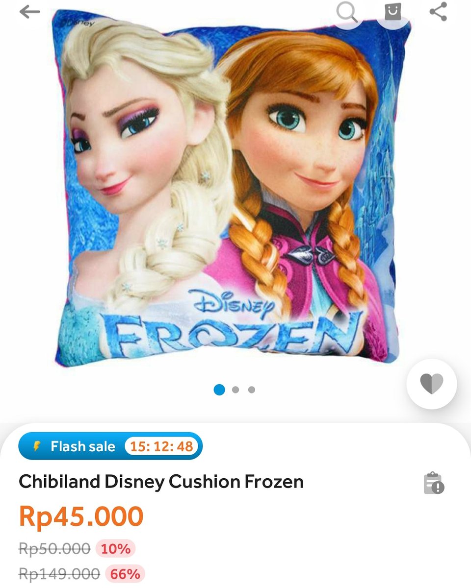 chibilandstore's tweet photo. Temukan Chibiland Disney Cushion Frozen di Blibli, lagi diskon 69% harganya jadi Rp45.000! Coba buka link-nya, deh: https://t.co/eZqeUzTUz3 https://t.co/ptdGExbZVP