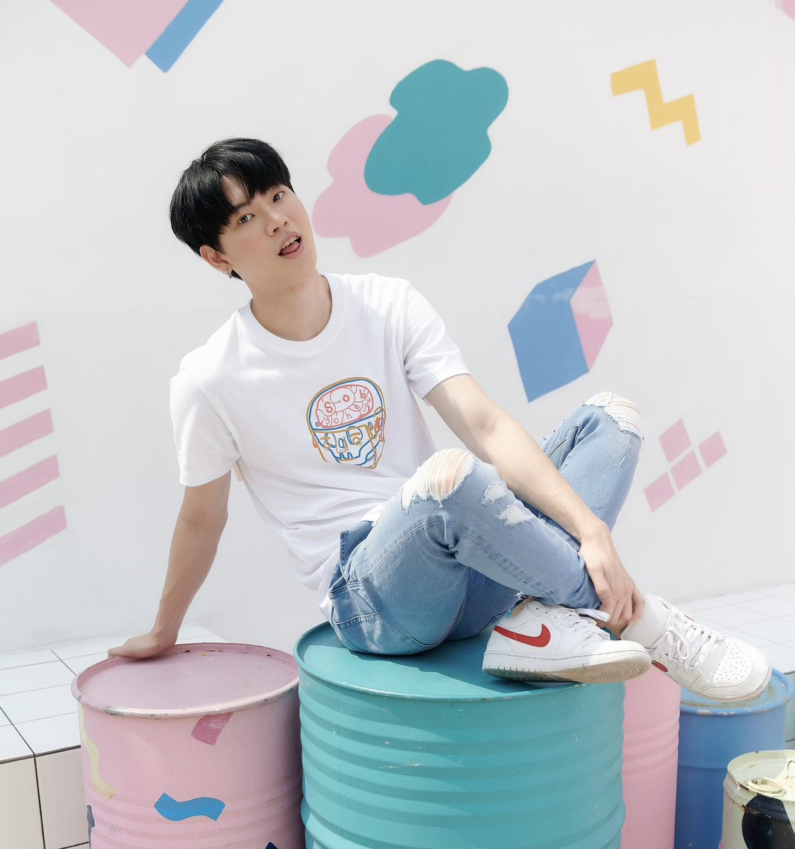 sobyohey's tweet photo. T-shirt 790฿ 
Color white,Mint Green,Black 

#sobyohey https://t.co/XgCdTlAXvK