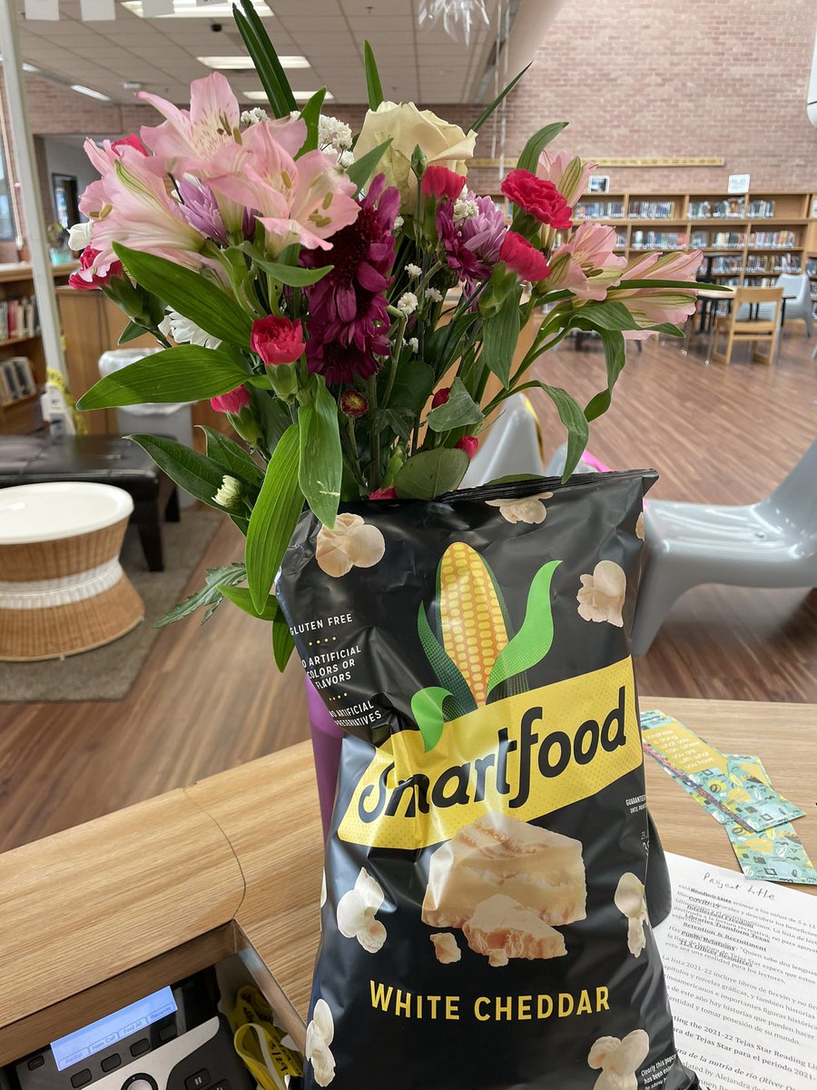 What a nice treat to celebrate #SchoolLibrarianDay from the awesome <a href="/LakeviewMS/">Lakeview MS</a> family!
