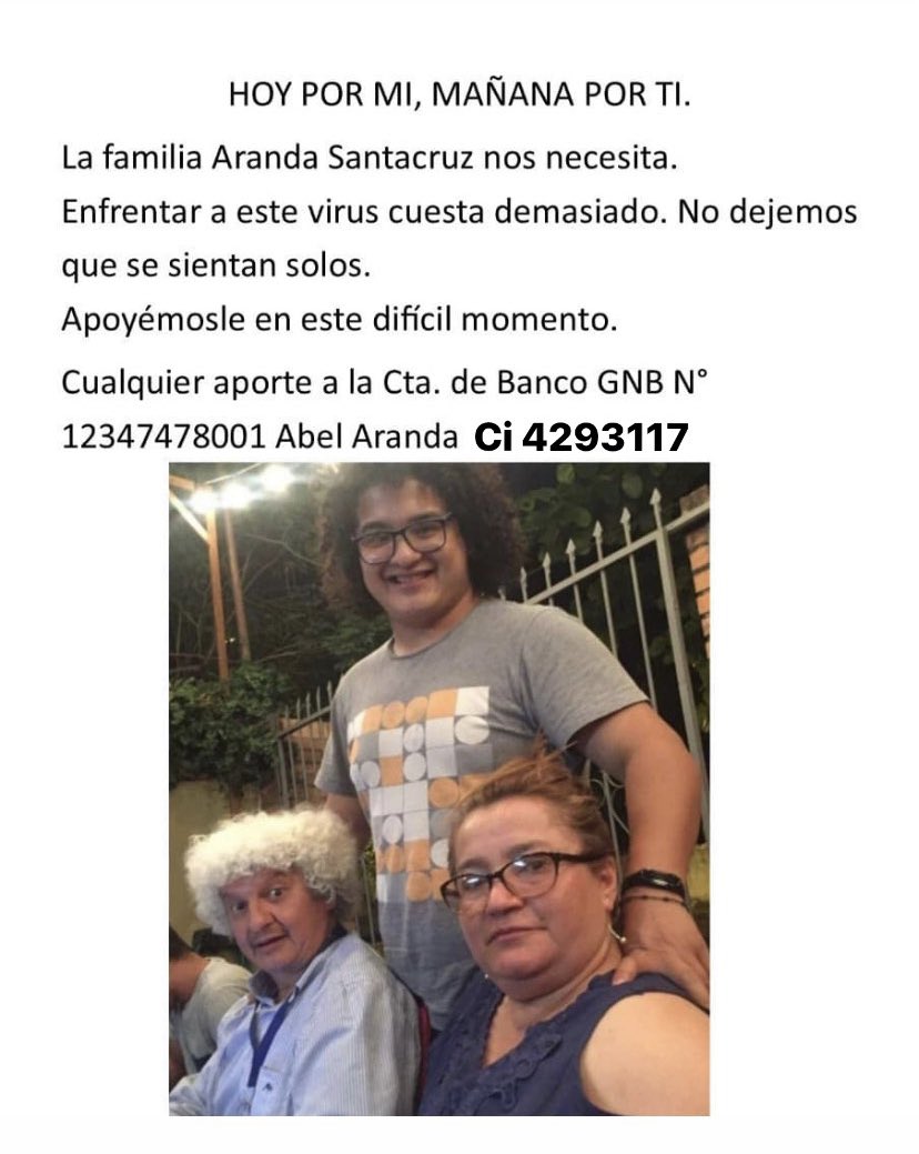 Rt para dar una mano a un ex compañero y gran amigo  <a href="/TrollUca/">Troll UCA</a> <a href="/Actitud_UCA/">Actitud UCA</a> <a href="/identidaduca/">IDENTIDAD</a> <a href="/Bibilando/">Bibi Landó</a> <a href="/aisman6/">Ariel Basualdo</a> <a href="/Santula/">Santiago González</a> <a href="/menchibarriocan/">mercedes barriocanal</a> <a href="/oscar_marandu/">Oscar H. Acosta C.</a> <a href="/Juanctpy/">Juan Cáceres Troche</a> <a href="/acostasamu/">Samuel Acosta</a>
