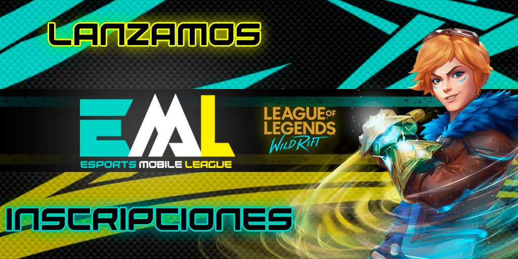#EML_LoLWR | #eSportsMobile

LANZAMOS INSCRIPCIONES‼️

Para la comunidad de <a href="/wildriftLATAM/">League of Legends: Wild Rift LATAM</a> se viene nuestra primera edición🏆

Único requisito llenar este formulario:

forms.gle/NsWuPh8jCzLMBA…

Tomaremos en cuenta a los equipos más activos en la red🕊️

Todos a dar RT 🔄 y like♥️