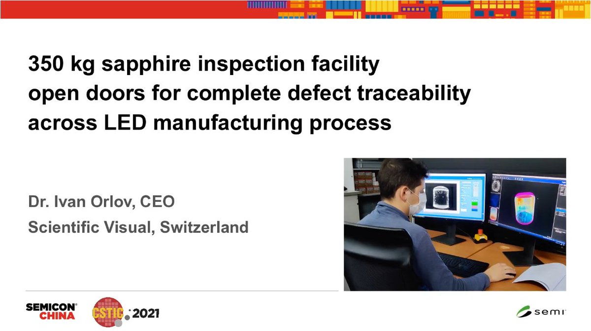Sci_Visual's tweet photo. [Keynote] Discover how 350 kg #Sapphire Inspection Facility Opens Doors for Complete Defect Traceability across LED Manufacturing Process https://t.co/Ned9vRIDsB https://t.co/u4Hv0YPVFw
