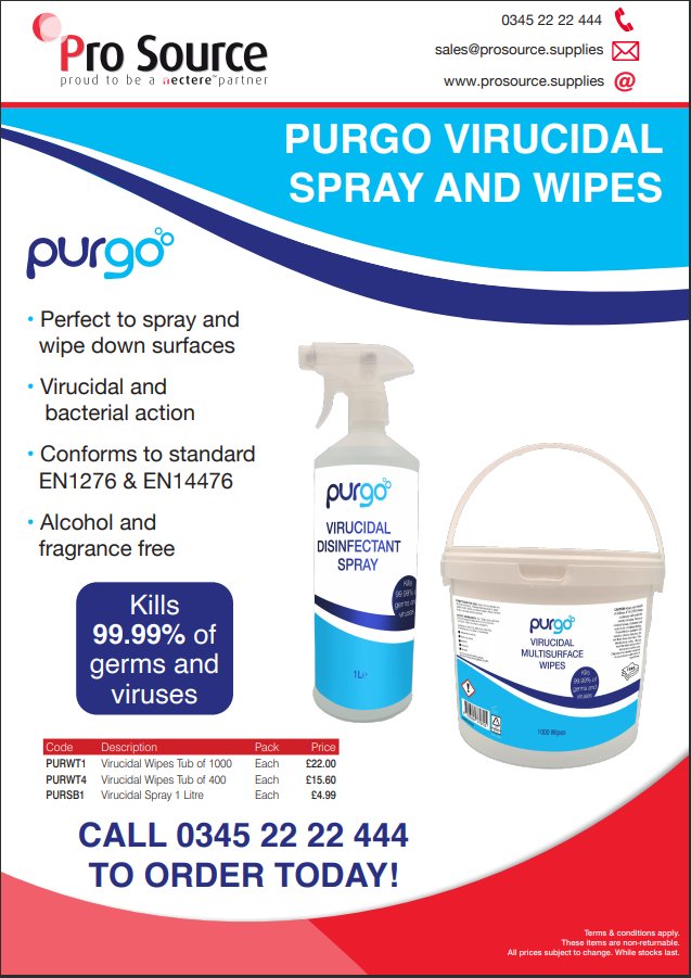 ProSourceBirm's tweet image. We have this brand new product that has just come into stock which is perfect for any environment, It conforms to EN1276/EN14476 and it kills 99.99% of all germs. Please get in touch if you would like to try it. #Prosource #Cleaning #Keepingeveryonesafe