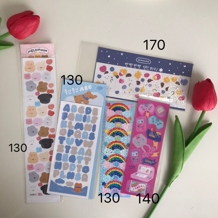 ‧⁺◟ sticky with luv ⋆˚ ༘ ✿สติ๊กเกอร์เกาหลีพร้อมส่ง tweet media