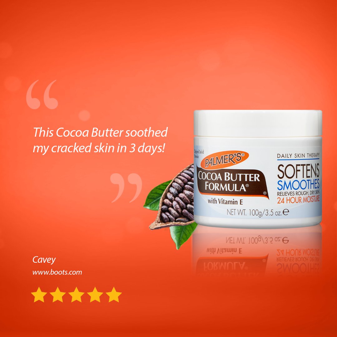 PalmersUK's tweet photo. Our Cocoa Butter Formula Original Solid Jar 🍫

Have you tried it yet?

@BootsUK #jar101 #solidjar #cocoabutter #cocoabutterformula #palmers #thenatureofyou #skincare #cocoa https://t.co/Y5I0mczPf0