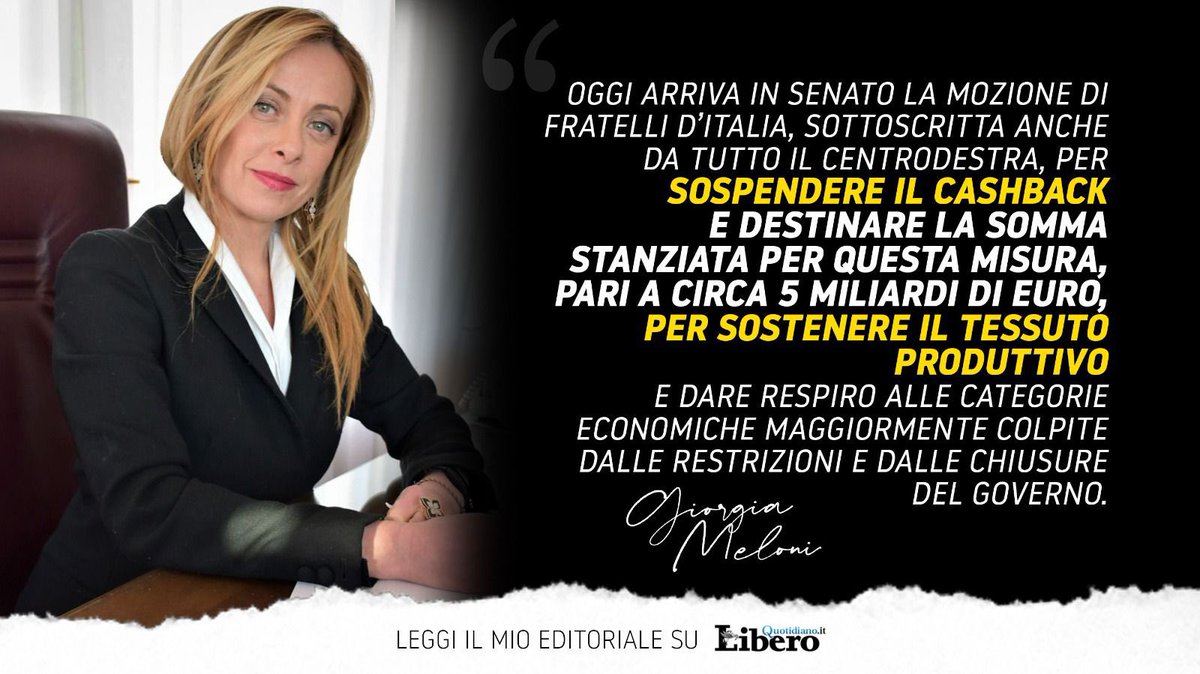 Le chiusure di Pasqua hanno inferto un altro colpo a tanti comparti, ma i ristori sono rimasti insufficienti. Oggi in Senato ci sarà un voto e le forze politiche si assumeranno una responsabilità precisa. Confido che l'intero Parlamento sostenga questa proposta di buon senso