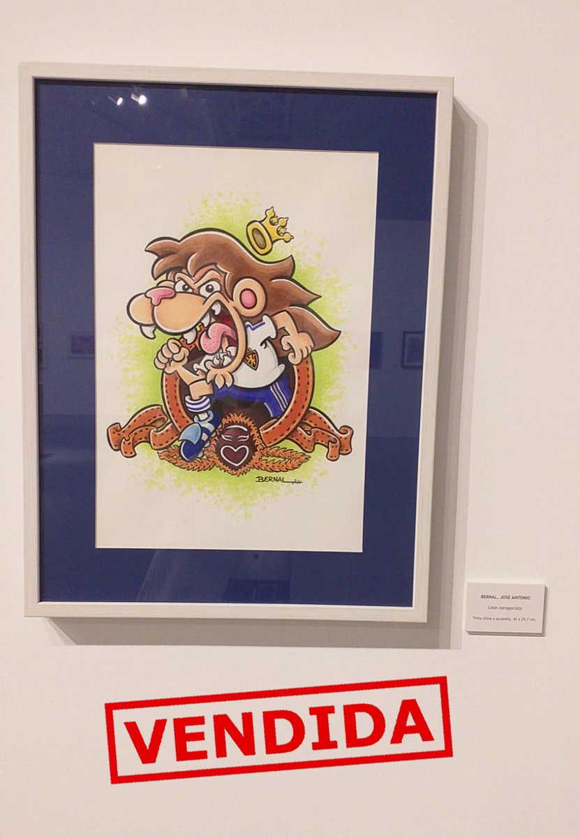 Me dicen desde <a href="/aspanoa/">Aspanoa</a> que mi obra del <a href="/RealZaragoza/">Real Zaragoza</a> ya está vendida. Ha durado unas horas.
No os podéis imaginar lo muchísimo que me alegro. 

GRACIAS por vuestra SOLIDARIDAD!! 🥰