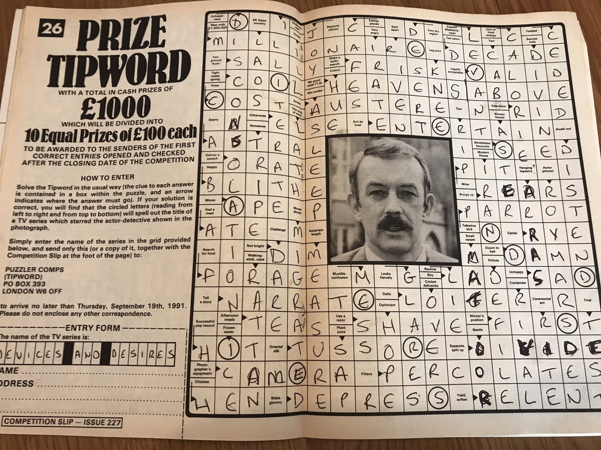 I’m guessing it’s a bit late to claim one of the £100 prizes, but we got there eventually. <a href="/puzzler_no1/">Puzzler</a> 

#tipword #crossword #competition