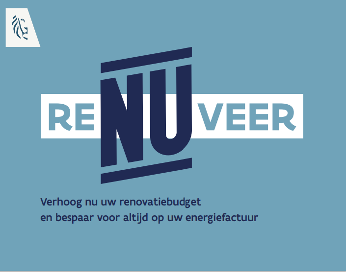 Nu is het moment om te renoveren, of beter reNUveren! 🧑‍🚒 De <a href="/vlaamseoverheid/">Vlaamse overheid</a> wil een versnelling hoger schakelen in het (ver)bouwen van energiezuinige woningen in Vlaanderen en maakt daarom NU extra budget vrij voor uw energetische renovatie! Meer info energiesparen.be/renuveer