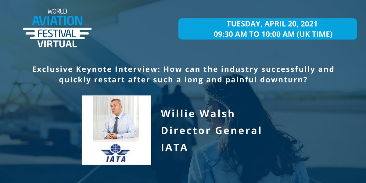 As new <a href="/IATA/">IATA</a> Director General what will be Willie Walsh's priorities in his first 100 days?

Find out in 2 weeks time at the #aviationfest 

Get your ticket here: lnkd.in/eijHgjH