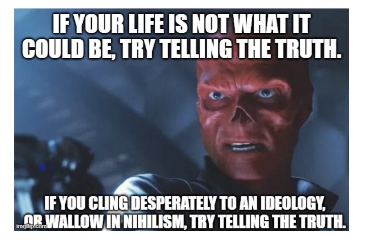 Red skull says.