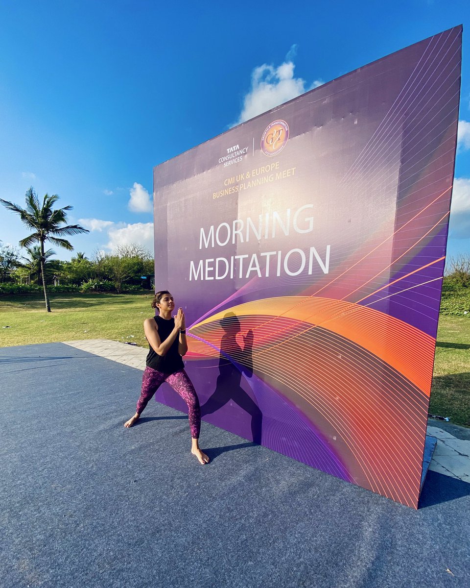 Celebrating #WorldHealthDay with this throwback from *Tata Consultancy Services <a href="/TCS/">Tata Consultancy Services</a> X Anshuka Yoga* 
TCS’ annual meet where people from EU &amp; UK came together for a financial wellness programme was so refreshing!