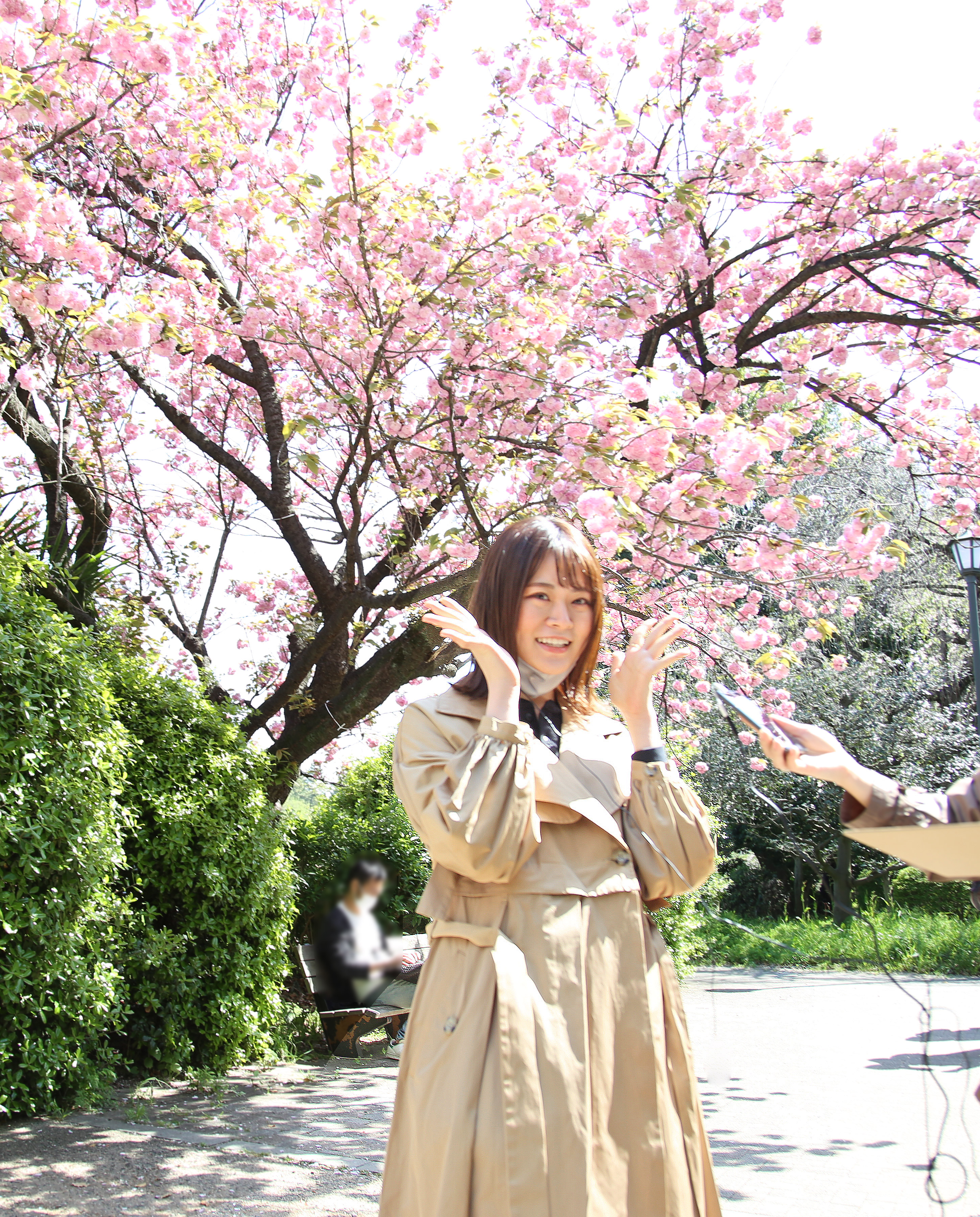 山崎怜奈の誰かに話したかったこと 誰かに話したくなる 東京の景色の 写真を ダレハナ東京百景 をつけてツイート れなちの誰かに話したくなる 東京の景色はこちら 千鳥ヶ淵の八重桜前までやってきました ダレハナ 乃木坂46 山崎怜奈 れな
