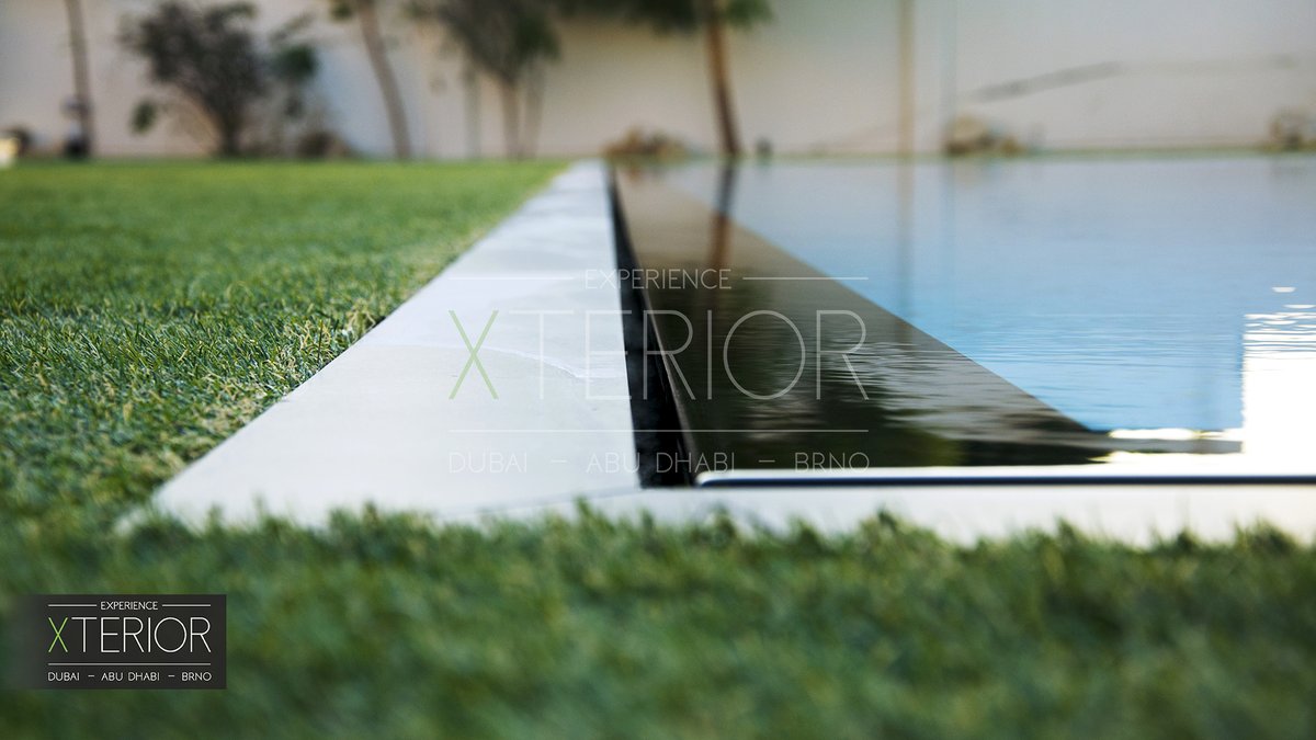 XteriorUAE's tweet photo. From a simple concept to reality! The Pool with overflow creates a sense of luxury and excellence. Overflow pools are the right choice for hygiene, design, and maintenance.

#overflowpool #design #excellence #dubai #dubailandscaping #dubaioutdoors #dubaidesign #xterioruae #beauty https://t.co/cbcVXcCo3e
