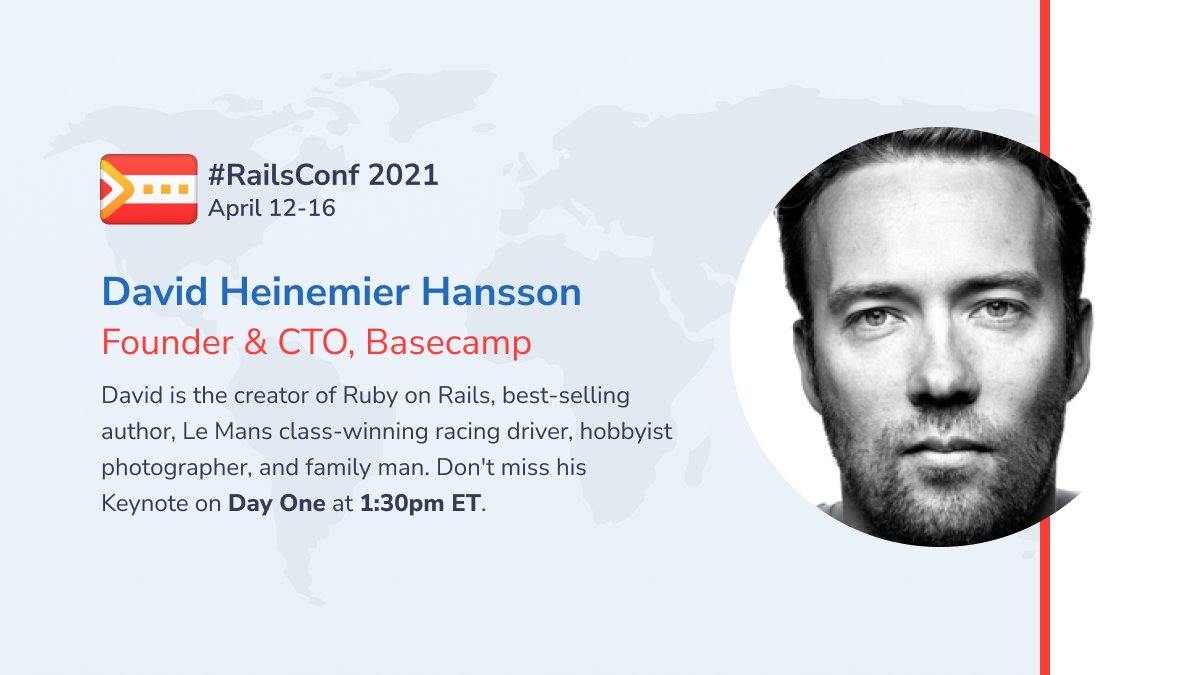 railsconf's tweet image. If you've been living under a rock you might not know how incredible our #RailsConf2021 Keynote Speakers are. That's okay! We're here to fill you in...