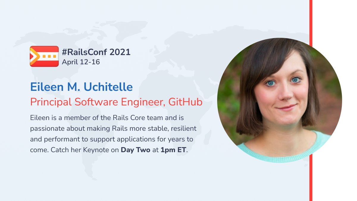 railsconf's tweet image. If you've been living under a rock you might not know how incredible our #RailsConf2021 Keynote Speakers are. That's okay! We're here to fill you in...