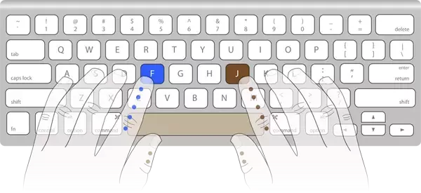 TIL the little bumps found on F and J keys on a keyboard are to help users to correctly position their left and right hands without having to look down. The standard hand placement has fingers of your left hand placed on the ASDF, those on your right hand placed on JKLcolon keys
