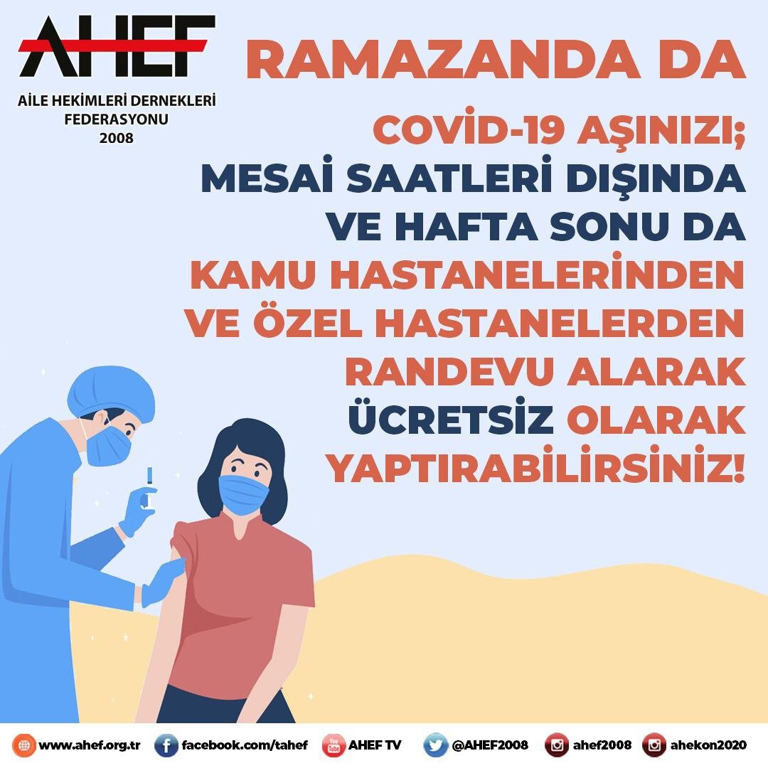 Aşınızı ertelemeyin.