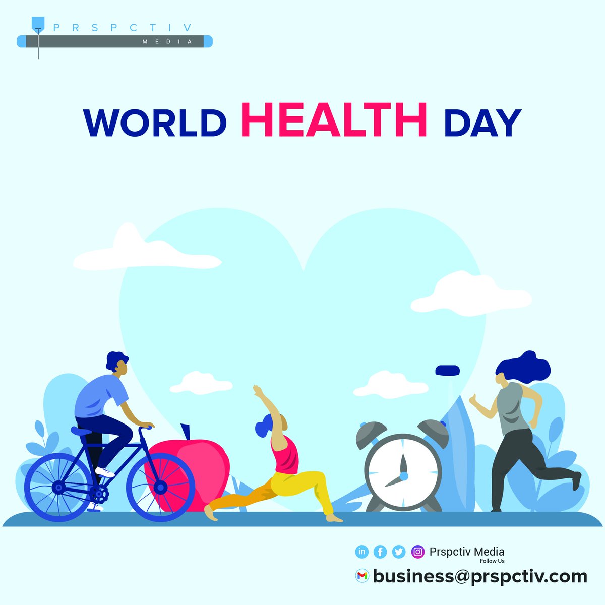 World Health Day ✨
Stay healthy, stay safe.
#health #worldhealthday2021 #healthiswealth #healthylifestyle #stayhealthyandhappy #stayfit #worldhealthorganization #design #graphicdesign #motiongraphics #animation #vfx #illustration #prspctiv_media #poster #posterdesign