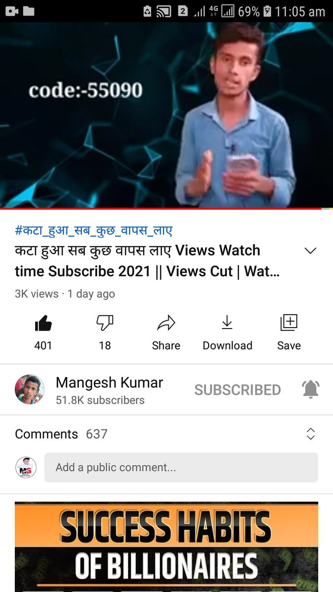 ManishSony07's tweet photo. @ChannelMangesh ChannelMangesh Mangesh bhai plz aap is video ko promote kar dijiye
https://t.co/MZQynk46o5 https://t.co/GOw6orPEP4
