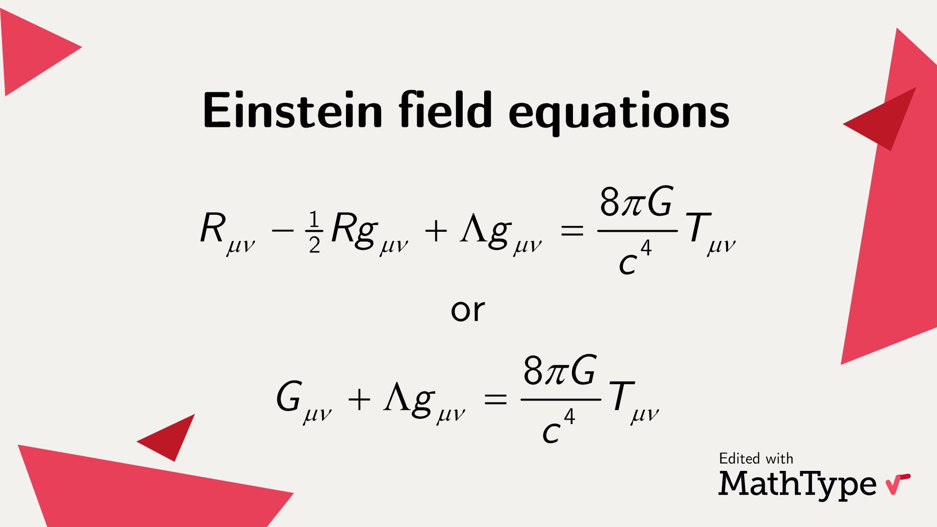 Mathtype on twitter albert einstein s developement of the theory of
