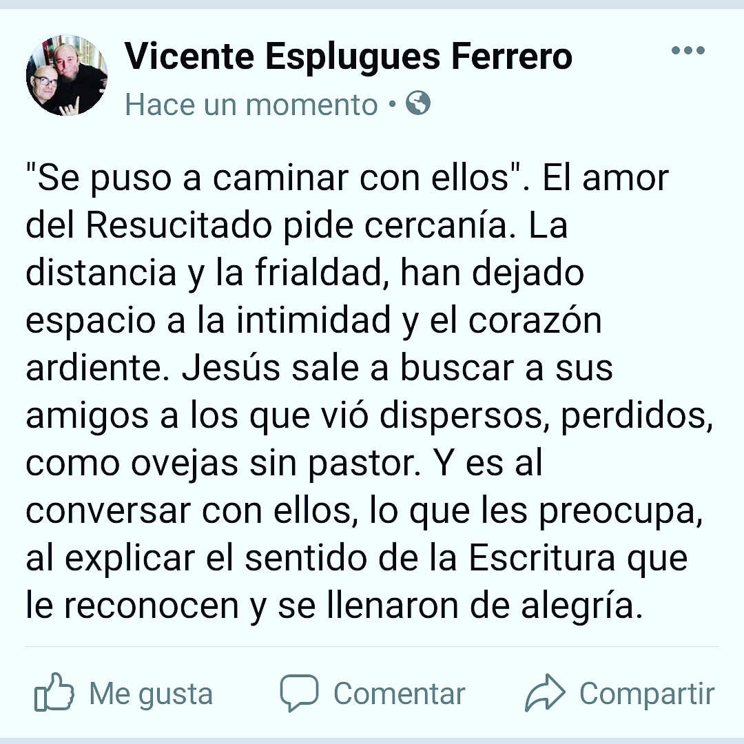 VicenteEsplugue's tweet photo. #EvangelioDeHoy #Emaús https://t.co/3ApmrOEkz3
