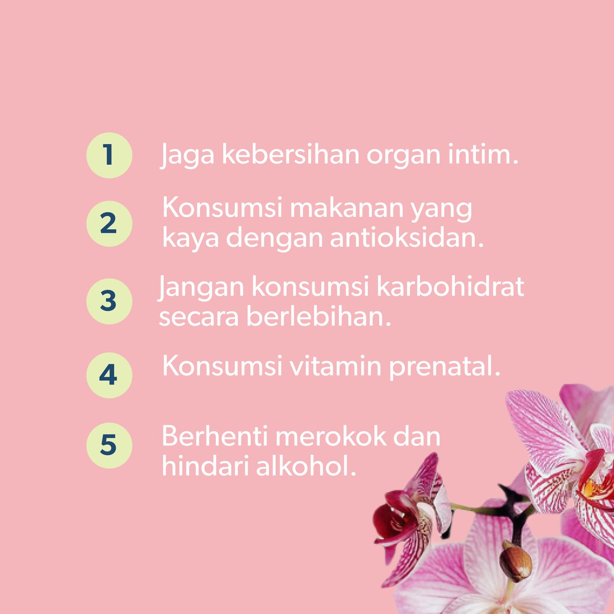 getklair's tweet photo. Pada wanita, masa subur terjadi antara 12-14 hari sebelum waktu menstruasi berikutnya. Jaga kesuburan rahim kamu dengan perhatikan hal-hal berikut ini. 🙋
#infokesehatan #kecantikanwanita #klairindonesia #kesuburan #infokesehatan #kesuburanwanita #hidupsehat #birthcontrol #kb https://t.co/4Eb0bkR8QO