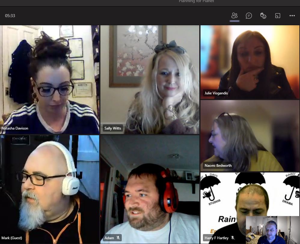 Pre-Shoot meeting and covid risk assessment on Teams with our cast and crew of our up and coming music video #Prisoneroftheplanet  #musicvideo #rainydayshub  #filmmaker  #savetheplanet🌍 #motherearthhealing <a href="/NUkmusic/">Natalia UkMusic</a>