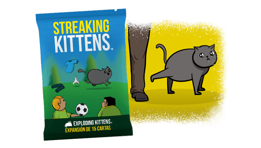 ¡15 nuevas cartas de 'Exploding Kittens'! 

Llega 'Streaking Kittens', una expansión en la que cada carta cambia tu partida. ¿No te lo crees? Usa la Bomba Gatatónica: ahora TODOS los Exploding Kittens estarán encima de la pila. Uno tras otro.

Boom.

➡️ asmodee.es/mas-gatitos-es…