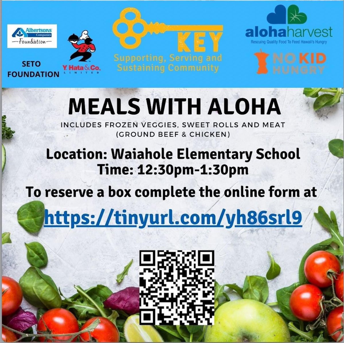 WaiaholeEl's tweet image. Waiāhole ʻOhana please take advantage of the @KEY Project Project food distribution.  Please be sure reserve your box using the link.  We are very grateful for KEY Project and partners!  It takes a village to raise our keiki! #waiaholees #smallschoolbigheart #KEYProject