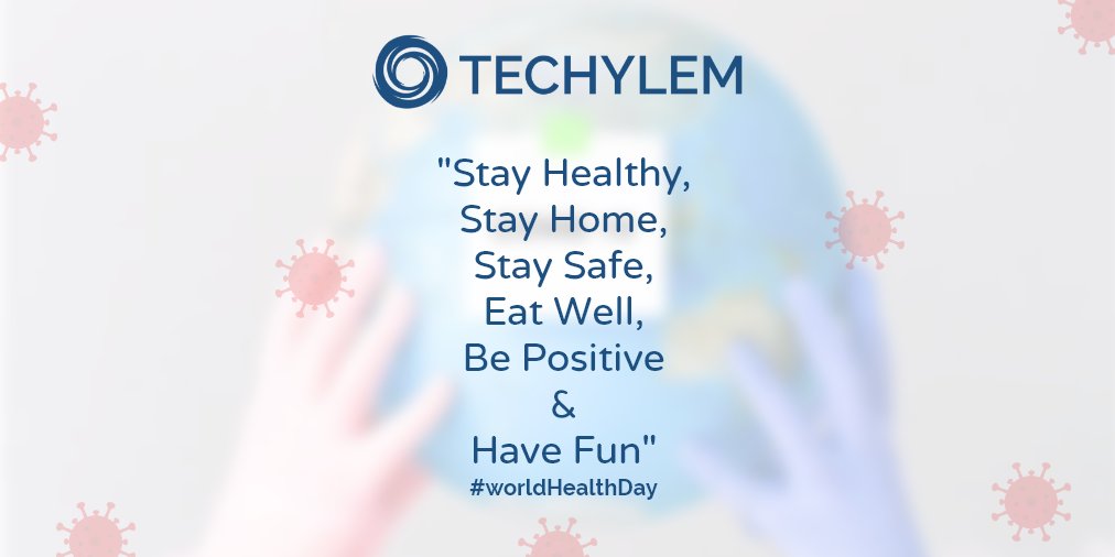 techylem's tweet photo. Techylem prays that we remain safe during this pandemic. We wish a very happy, and healthy World Health Day to everyone around the globe.

#WorldHealthDay #worldhealthday2021 #tech #ylem #techylem #lifeattechylem https://t.co/NrJ2Mccqtg