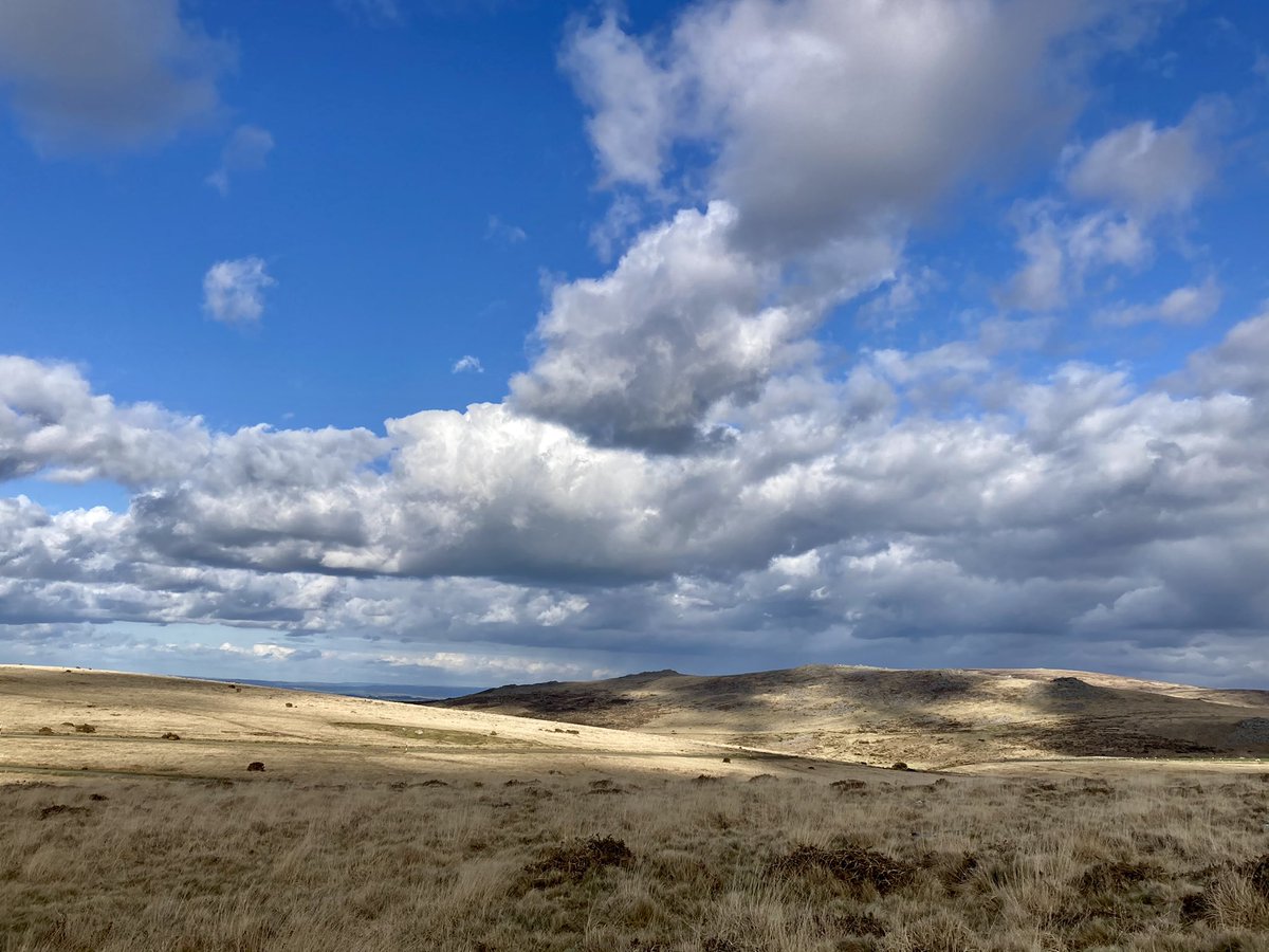 Watching the clouds and light .. #Dartmoor #Devon