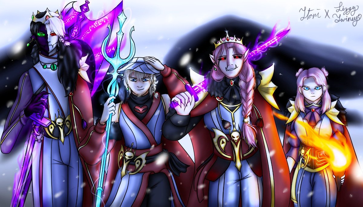 LizzyTwinsy's tweet photo. THE SYNDICATE!!!!
@TrashsamaRE 's design is very cool so I wanted to use it 🤩
#technobladefanart #philzaminecraftfanart #ranboofanart #nihachufanart https://t.co/fqDlY6rQVO