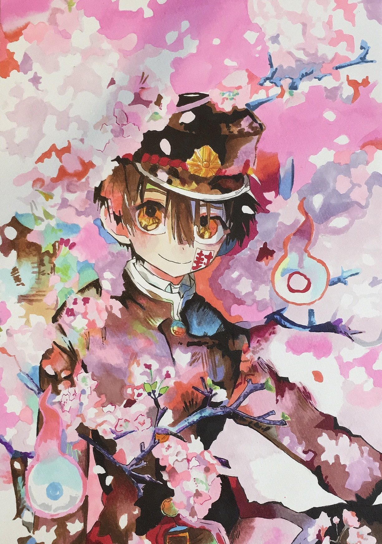 星月 Pa Twitter 花子くんをコピックで模写しました 色違うけど許してください 地縛少年花子くん 花子くん 模写 コピック イラスト 絵師さんと繋がりたい 絵描きさんと繫がりたい イラストレーターさんと繋がりたい 桜 絵が上手くなりたい 春