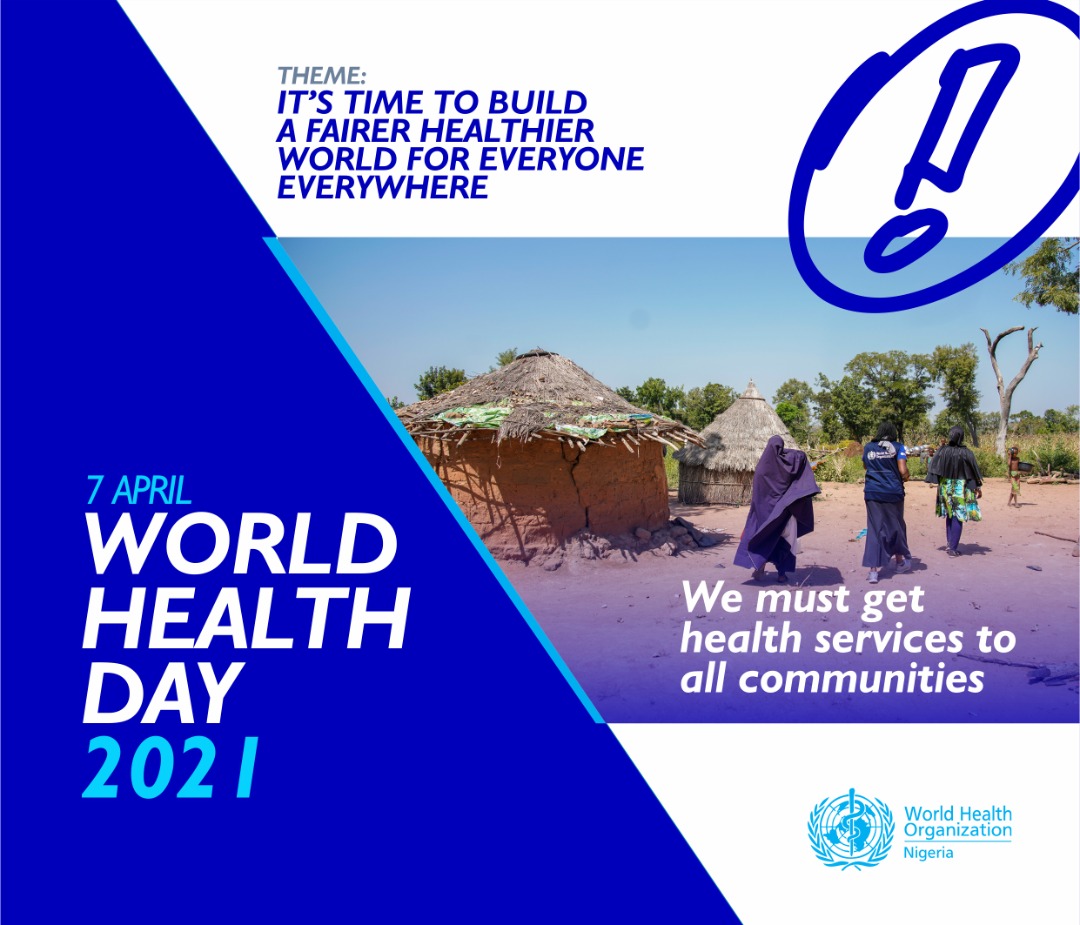 Hello World! It's #WorldHealthDay and it's time to build a fairer, healthier world for everyone, everywhere.

#HealthForAll 
#UniversalHealthCoverage