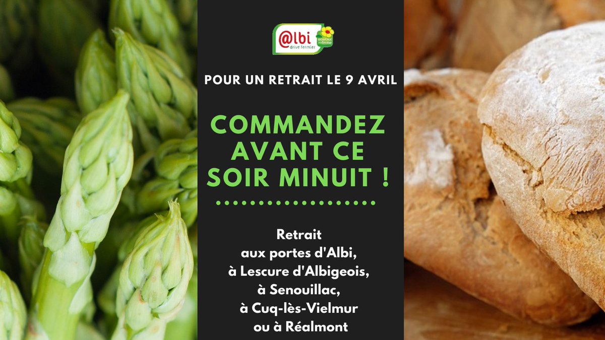 DriveFermier_81's tweet image. Pour commander vos #produitsfrais en #circuitcourt, rendez-vous vite sur drivefermier-albi.fr et profitez dès vendredi des premières #asperges de la saison !