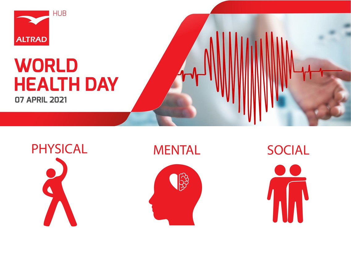 Altrad's belofte om gezonde levens te ondersteunen.
Woensdag, 7 april 2021, is het Wereldgezondheidsdag, maar wat is gezondheid eigenlijk?
linkedin.com/feed/update/ur…
#oneteamonegoal #healthandsaftey #healthatwork